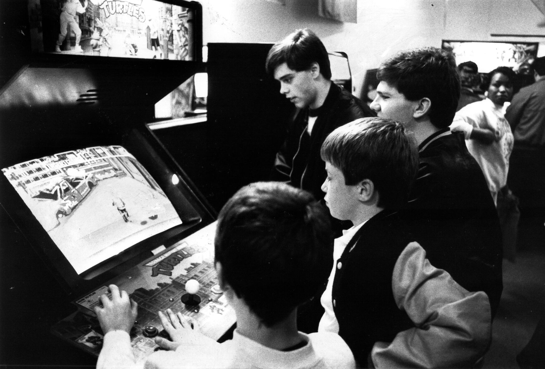 The teenagers who congregate at the video-game outlet spend their time hanging out